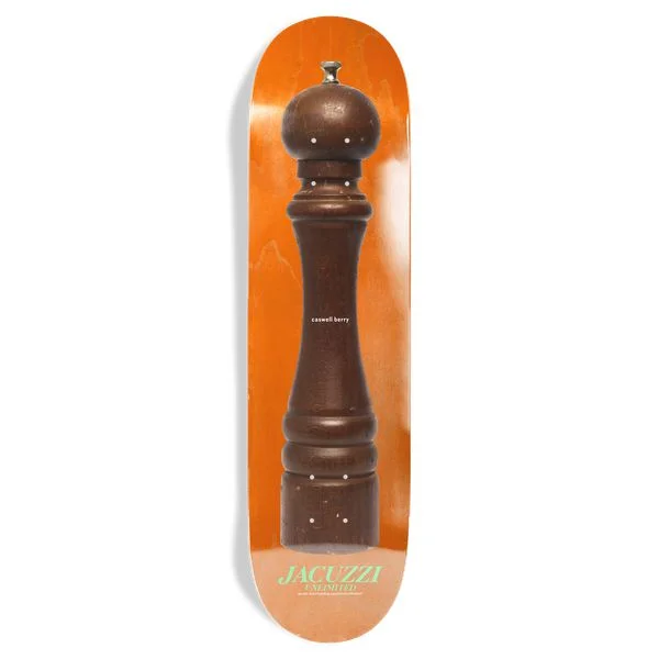 Skateboard Deck With Great Pop-Jacuzzi Unlimited Skateboards Caswell Berry Pepper Grinder Deck 8.25"