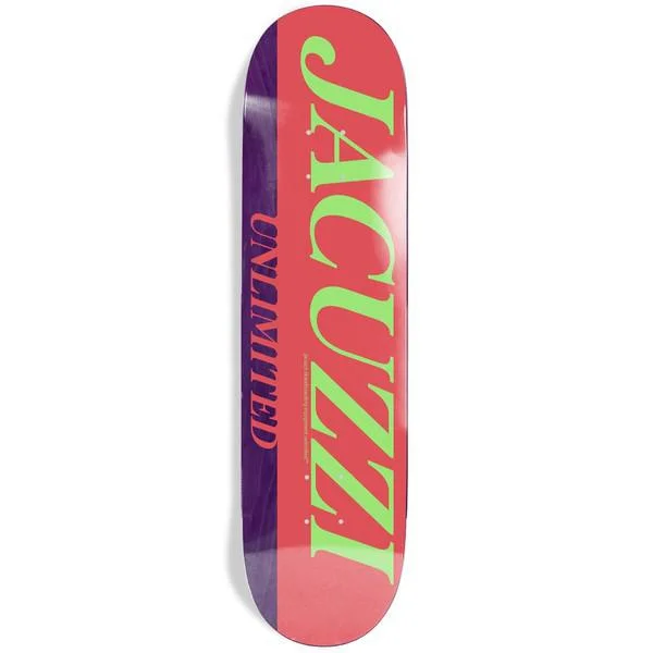 Modern Skateboard Deck With Great Grip-Jacuzzi Unlimited Skateboards Flavor Deck 8.5"