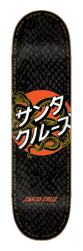 Skateboard Deck For Bigger Skaters-Japanese Snake Dot 7 Ply Birch Skateboard Deck 8.25in x 31.8in Santa Cruz