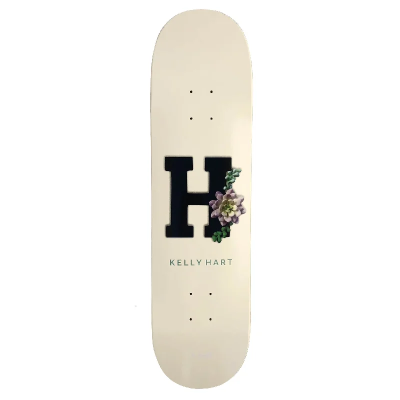 Skateboard Deck With Extra Grip-Kelly Hart Monogram Pro Deck (size options listed)