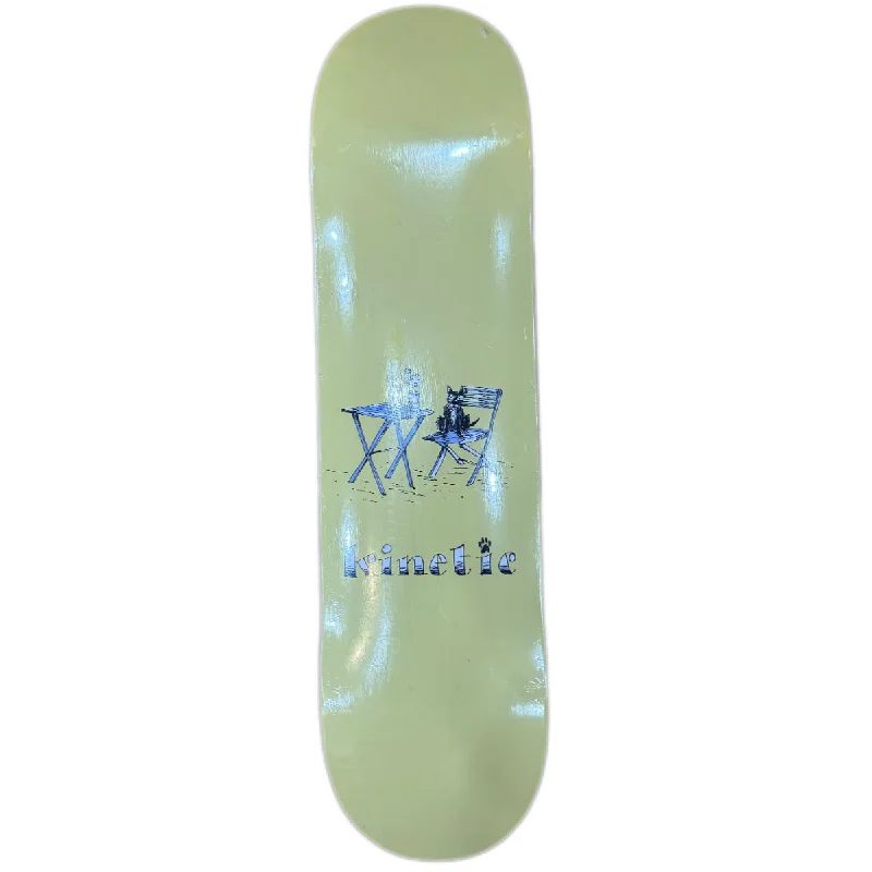 Skateboard Deck With Custom Artwork-Kinetic Auggie Deck 8.0" (Yellow)