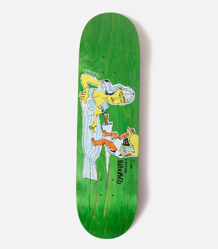 Skateboard Deck With Artistic Design-Krooked Eddie Cernicky Latter Deck