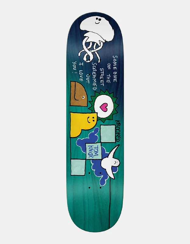 Skateboard Deck With Trendy Look-Krooked Knox on the Street Skateboard Deck