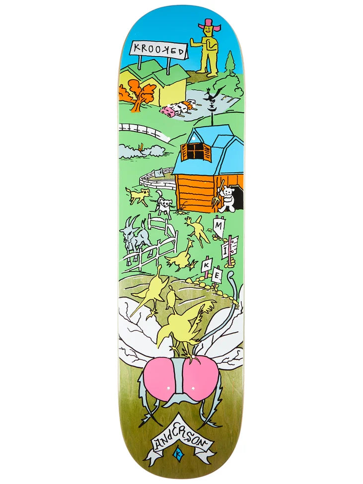 Skateboard Deck For All Types Of Riders-Krooked - Manderson The Yard Deck