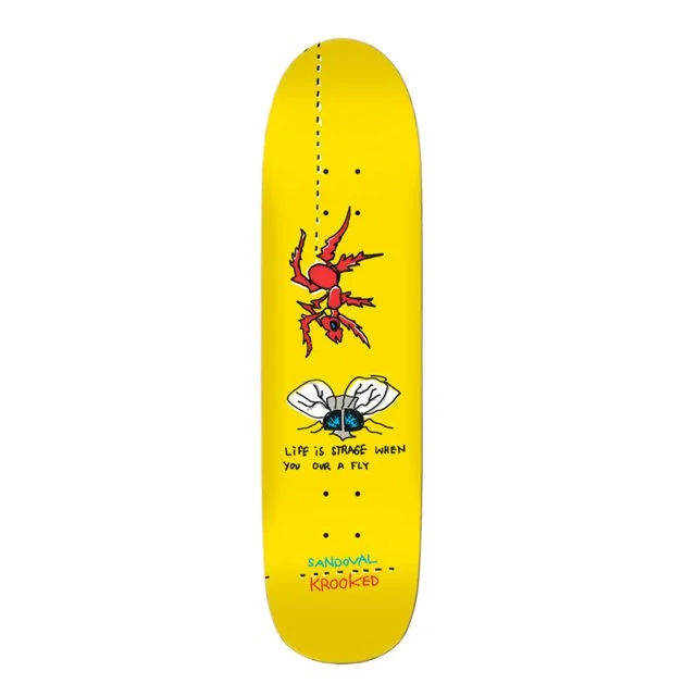 Durable Maple Skateboard Deck-Krooked Sandoval Fly Shaped Deck 8.25