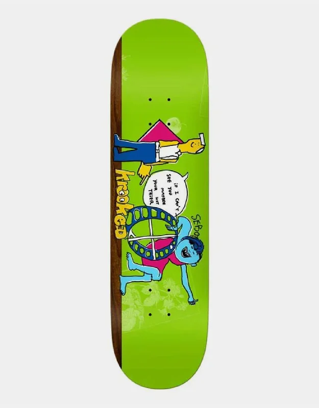 Skateboard Deck For Aggressive Skaters-Krooked Sebo Not Their Skateboard Deck - 8.5"