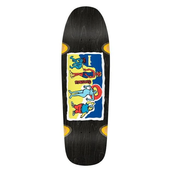 Minimalist Skateboard Deck For Riders-Krooked Skateboards Gonz Family Affair Shaped Deck 9.81"