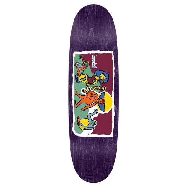 Wide Skateboard Deck For Skating Comfort-Krooked Skateboards Mark Gonzales Gonz Stroll Shaped Deck 9.1"