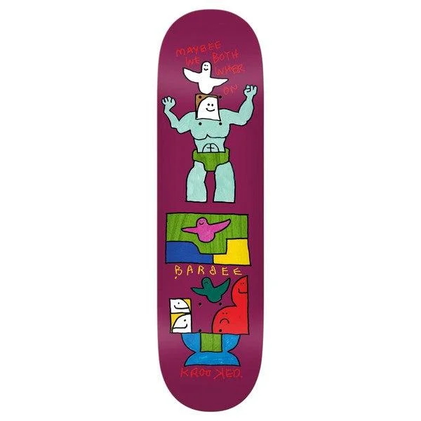 Skateboard Deck With Multiple Ply Layers-Krooked Skateboards Ray Barbee We Deck 8.75"