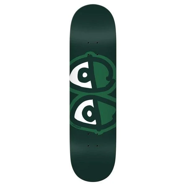 Vintage Skateboard Deck For Collectors-Krooked Skateboards Team Eyes Easy Rider Deck 8.25" Green