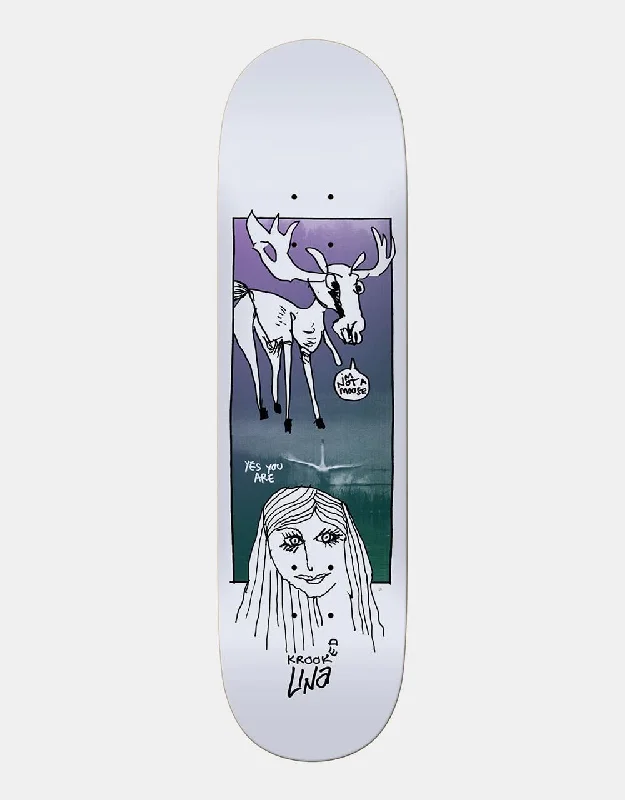 Skateboard Deck With Special Coating-Krooked Una Debate  Skateboard Deck - 8.38"