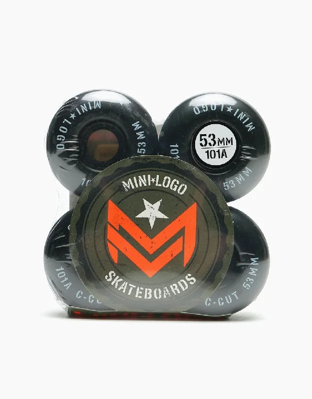 Skateboard Wheels With High Traction-Mini Logo C-Cut 2 101a Skateboard Wheel - 53mm