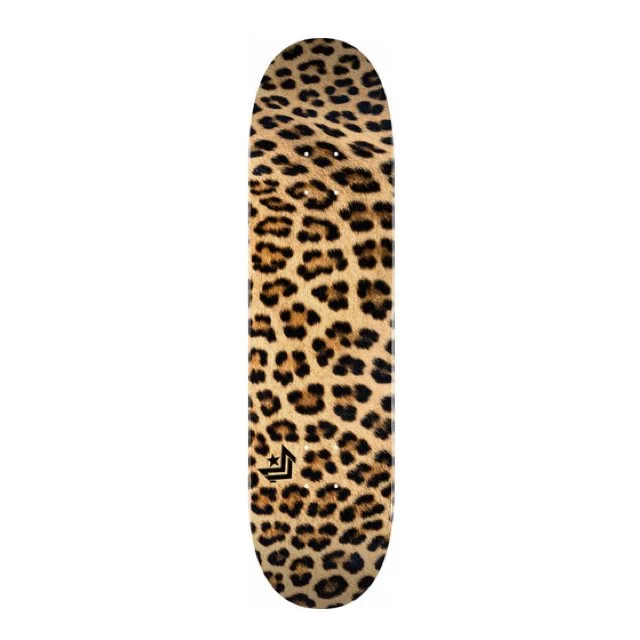 Best Skateboard Deck For Long-Term Use-Mini Logo Leopard Fur "18" Skateboard Deck 255 K20 7.5 X 30.70