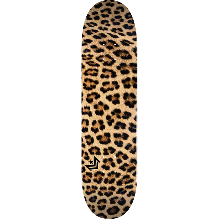 Skateboard Deck With Deep Concave-ML DECK 244/K-20 - LEOPARD FUR