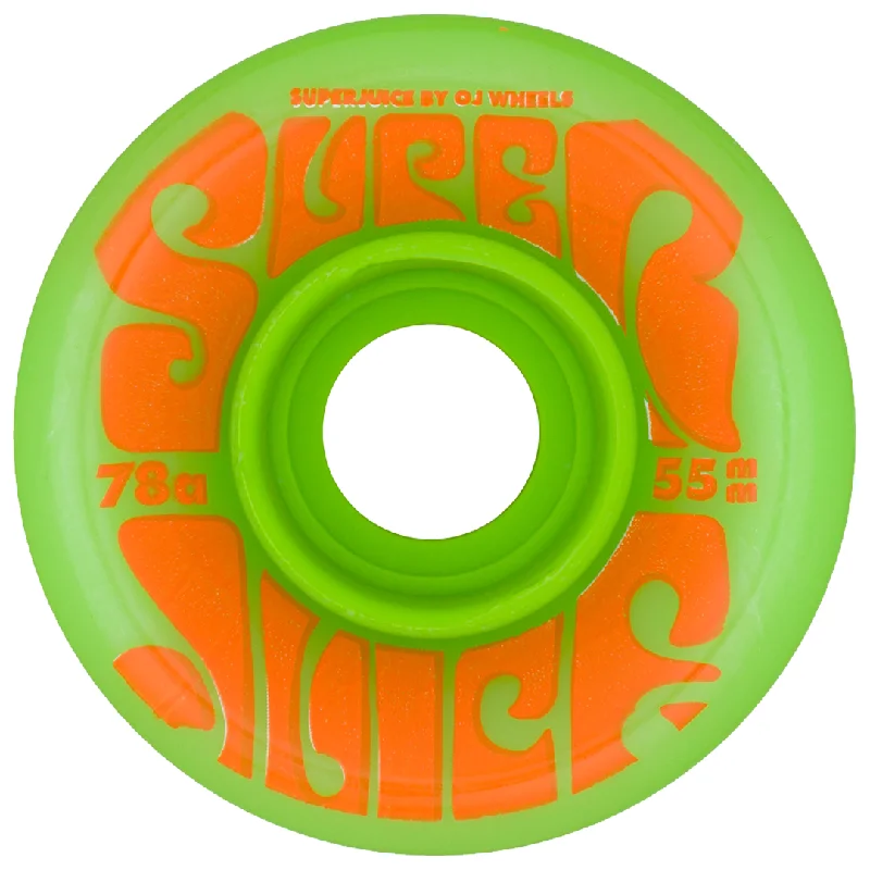 Skateboard Wheels For High-Speed Performance-OJ MINI SUPER JUICE 78A WHEELS ORANGE/GREEN - 55MM