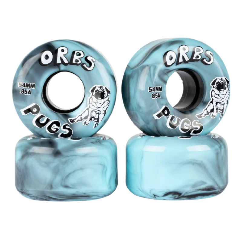 Skateboard Wheels For Downhill Skating-ORBS WHEELS - PUGS - 54MM - BLACK/BLUE