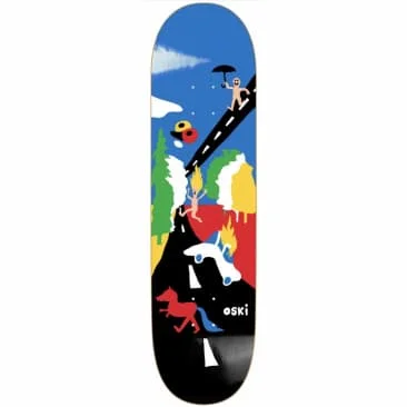 Skateboard Deck With High Pop-Oskar Rozenberg Beautiful Day Pro Deck 8.0