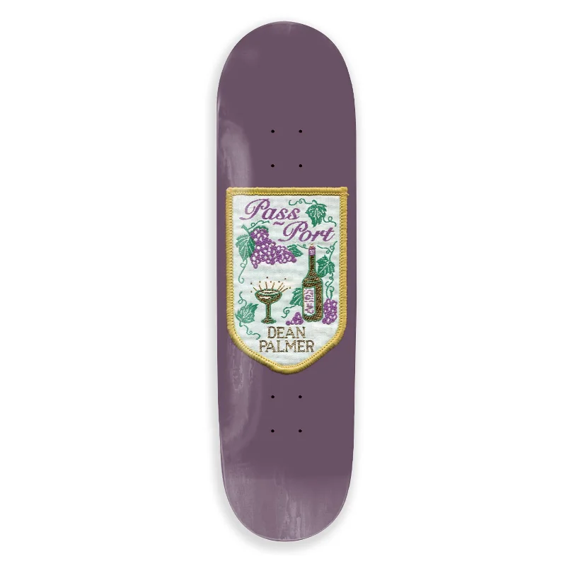 Skateboard Deck With Deep Concave-Pass-Port Patch Series Dean: 8.25