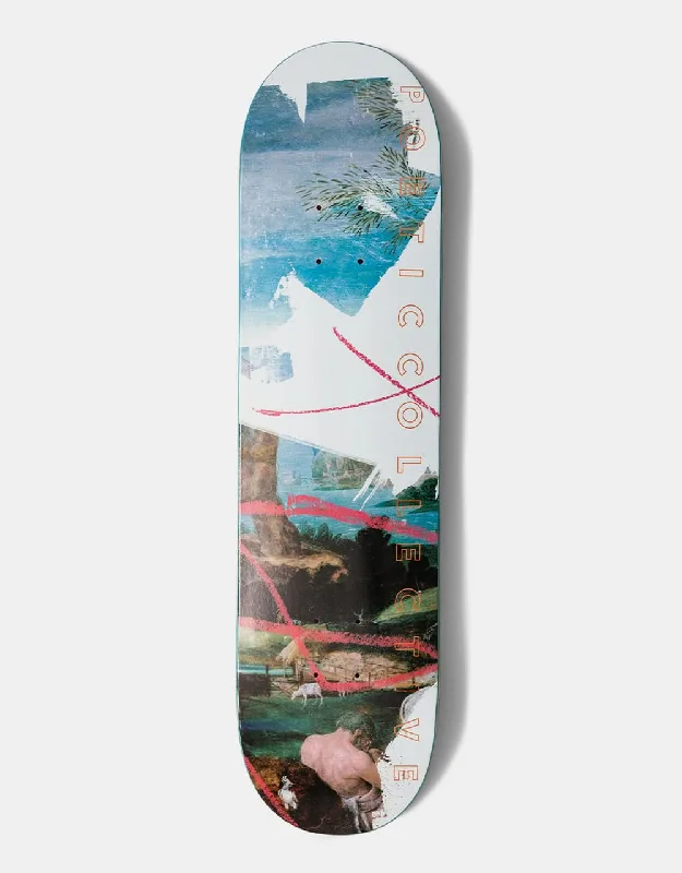 Skateboard Deck With Special Coating-Poetic Collective Red Strokes Skateboard Deck