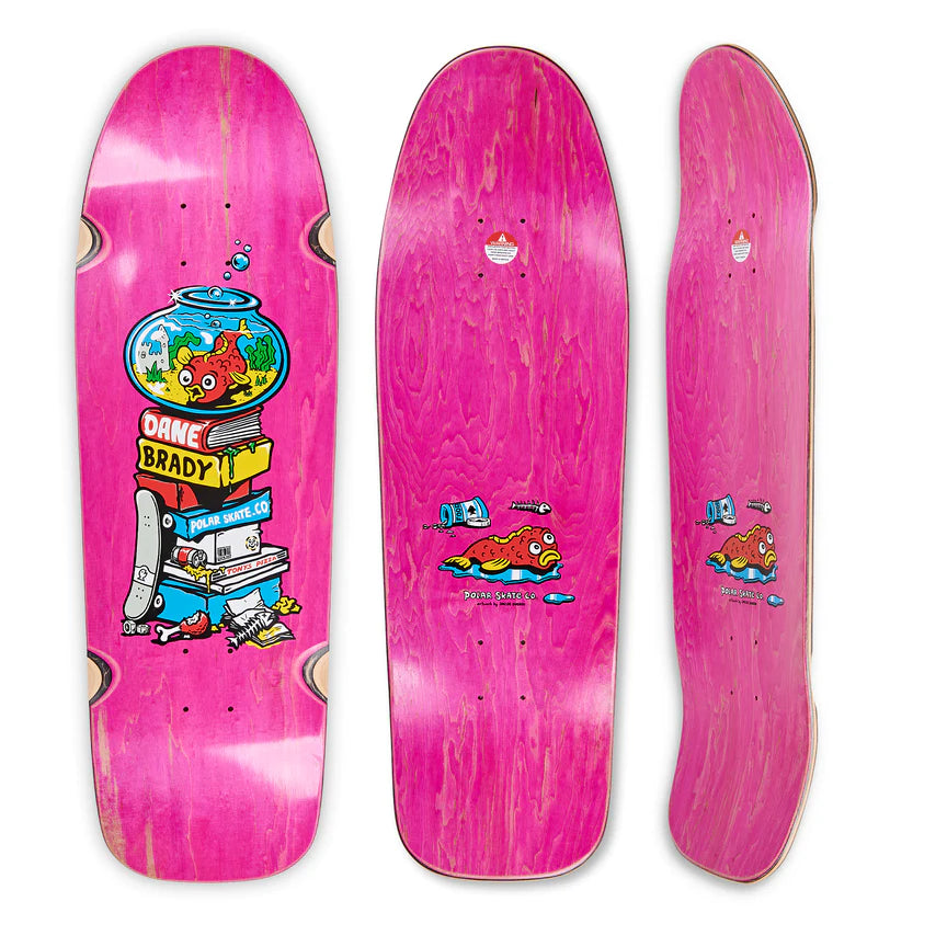 Skateboard Deck With High Impact Resistance-POLAR DANE BRADY FISHBOWL (PSC-F21-DB-FISHBOWLDECK)