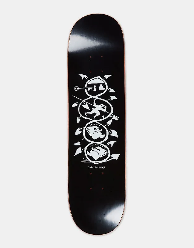 Skateboard Deck For Long-Term Use-Polar Shin Sanbongi The Spiral of Life Skateboard Deck - Black