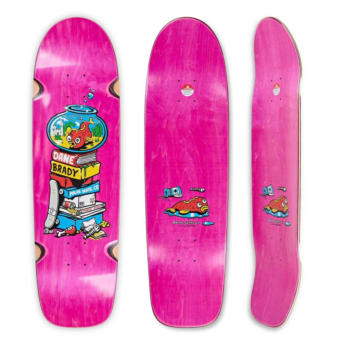 Affordable Skateboard Deck With Strong Build-Polar Skate Co - Dane Brady Fish Bowl Skateboard Deck Dane 1 Shape - 9.75