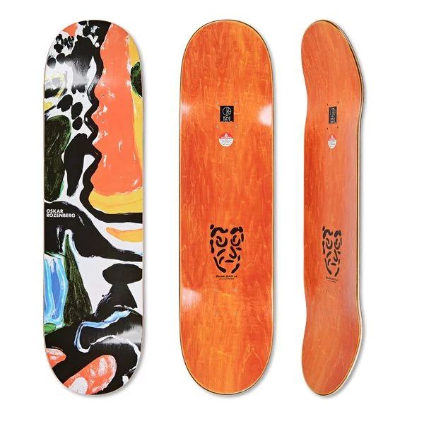 Skateboard Deck With High Flexibility-Polar Skate Co. Oskar Rozenberg Facescape Deck 8.375"