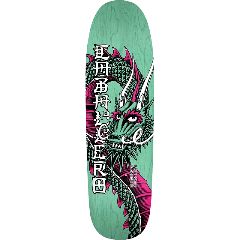 Maple Wood Skateboard Deck For Durability-Powell CABALLERO BAN THIS 9.26X32 TEAL STAIN