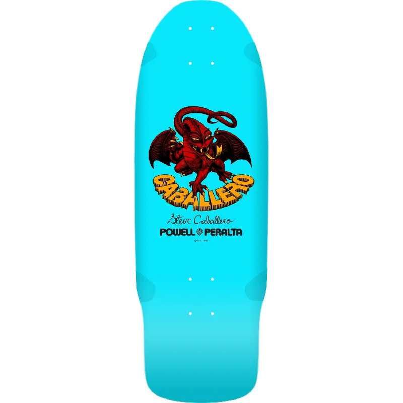 Skateboard Deck With High Durability-Powell Bones Brigade Series 15 Steve Caballero Light Blue Deck 10.09"