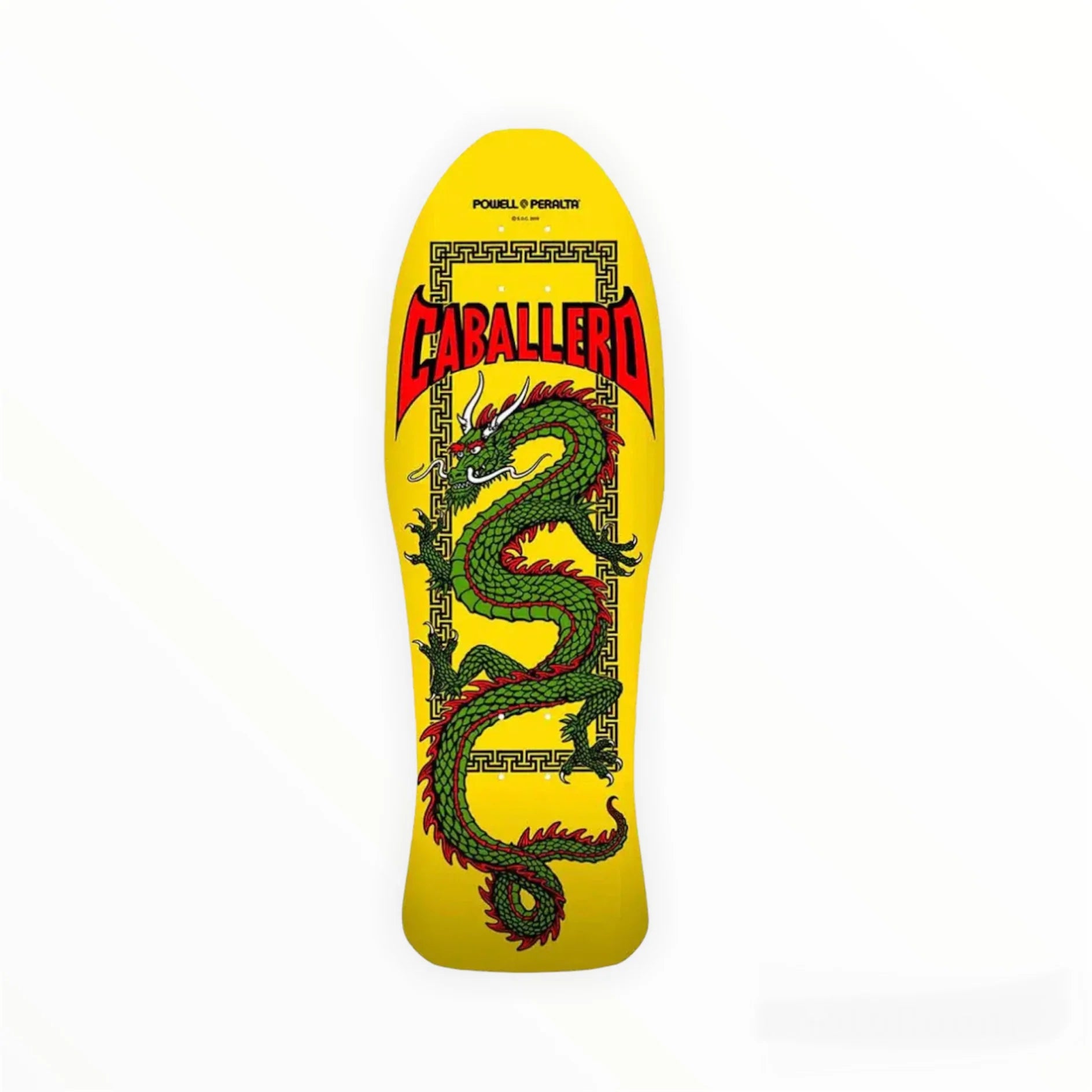 Soft Flex Skateboard Deck For Smooth Ride-Powell Peralta Cab Chinese Dragon Reissue Deck - 10.0