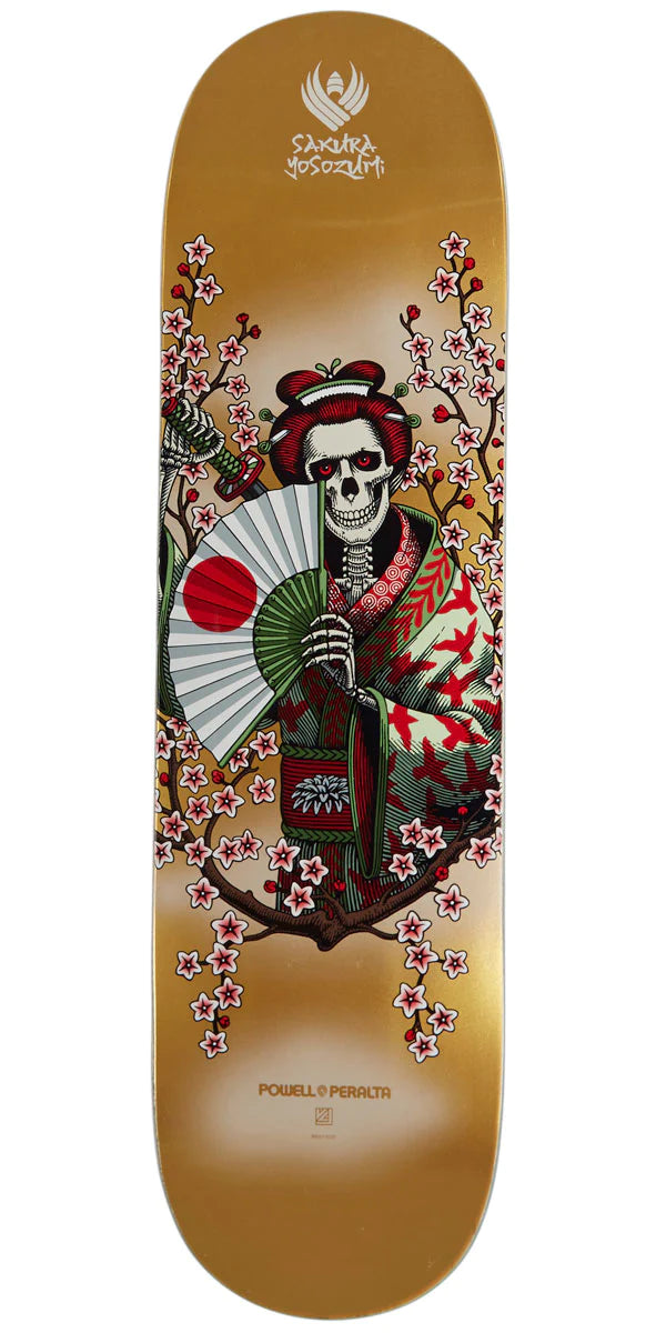 Skateboard Deck For Precision Stunts-Powell-Peralta Flight Sakura Yosozumi Samurai Skateboard Deck 8.5