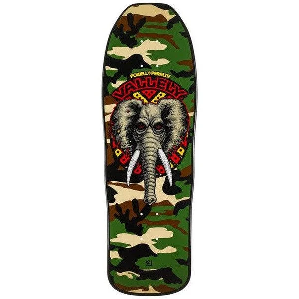 Modern Skateboard Deck With Great Grip-Powell Peralta Mike Vallely Elephant Camo Reissue Deck 10.0 "