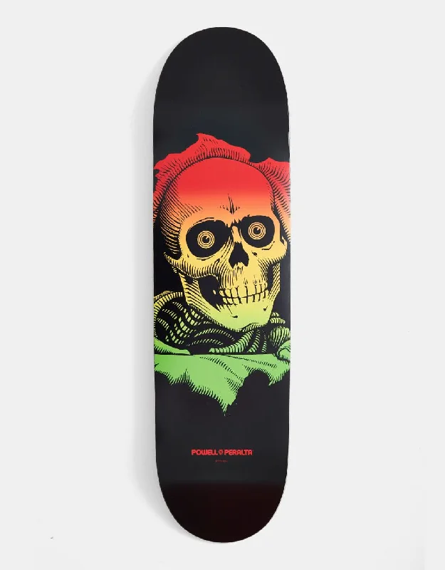 Skateboard Deck For Beginner Tricks-Powell Peralta Ripper Fade Rasta Skateboard Deck - 8.5"