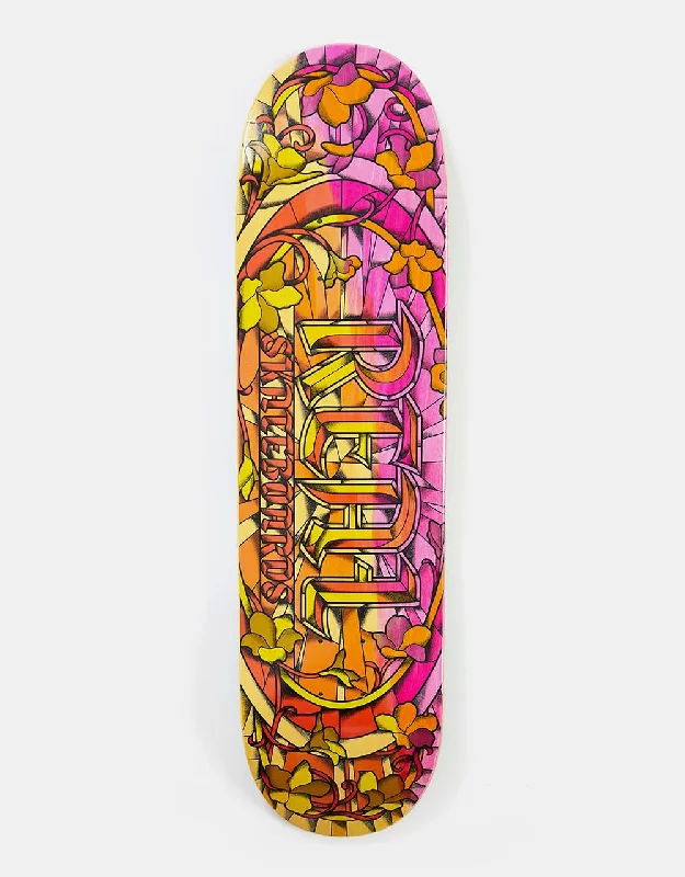 Skateboard Deck For Quick Tricks-Real Chromatic Cathedral Oval Skateboard Deck - 8.06"