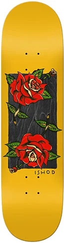 Skateboard Deck With Enhanced Traction-Real Ishod Roses Skateboard Deck 8.06