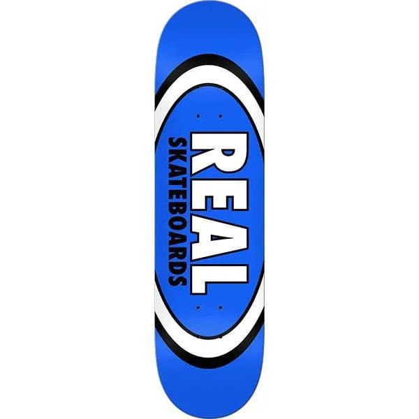 Premium Quality Skateboard Deck-Real Skateboards Classic Oval Deck 8.5" Blue