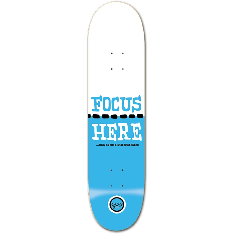 Lightweight Skateboard Deck For Riders-Roger Focus Here 8.0