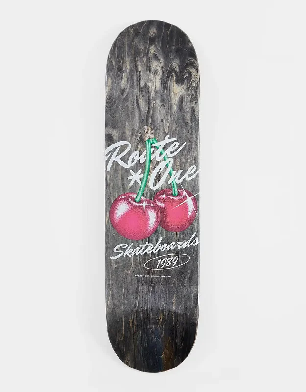 Skateboard Deck For Cruising And Carving-Route One Cherries Skateboard Deck - 8.375"