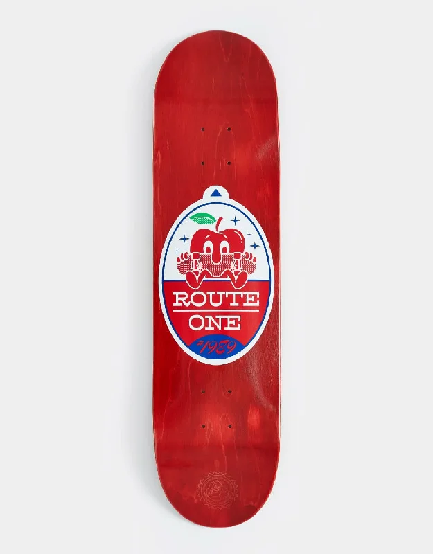 Lightweight Skateboard Deck For Riders-Route One Fruit One Apple 'Scented' Skateboard Deck - 8"