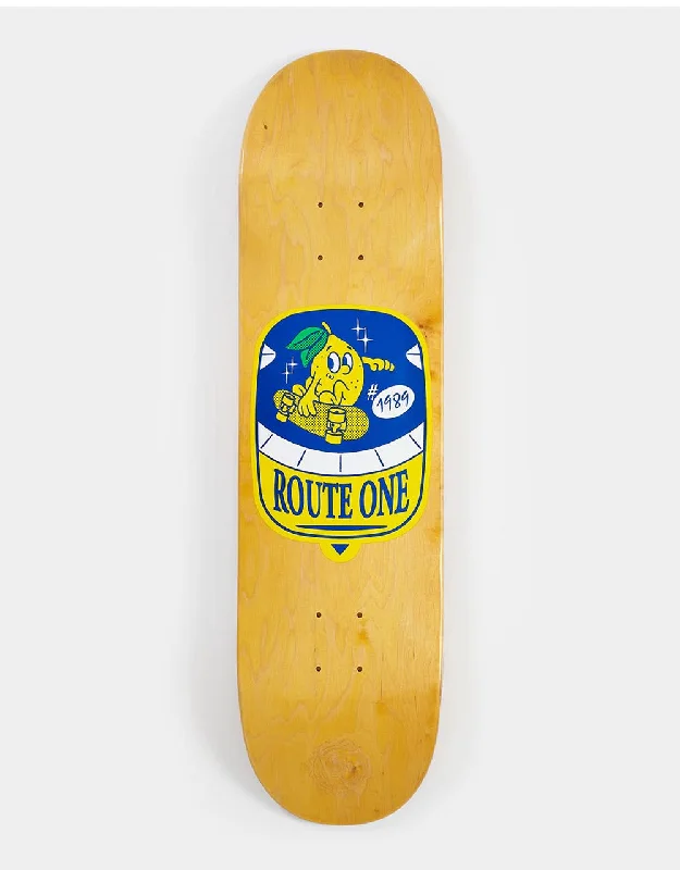 Deck With Graphic Print For Skateboard-Route One Fruit One Lemon 'Scented' Skateboard Deck - 8.25"