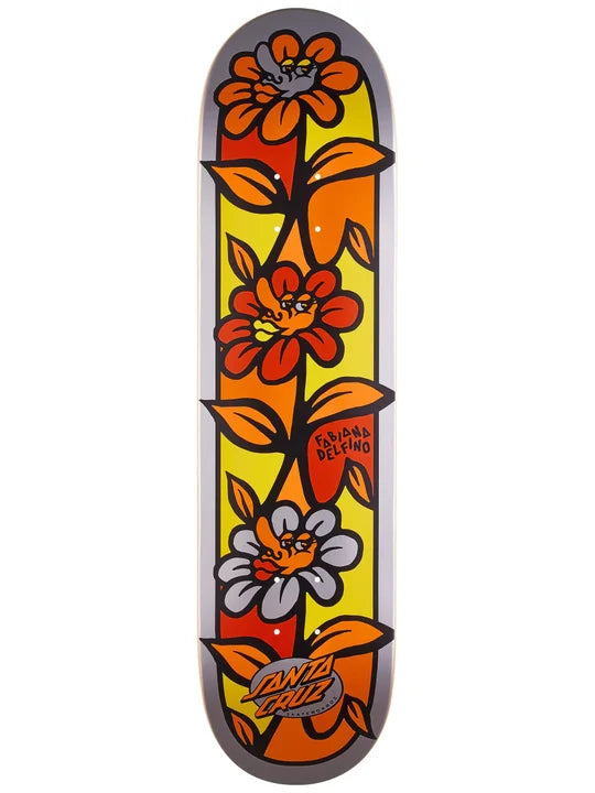 Limited Edition Skateboard Deck-Santa Cruz Delfino Flower Crew Pro 8.00 x 31.60