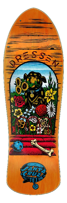 Deck For Long Skateboard Ride-Santa Cruz Eric Dressen Pup Reissue 9.5" x 29.44" Skateboard Deck