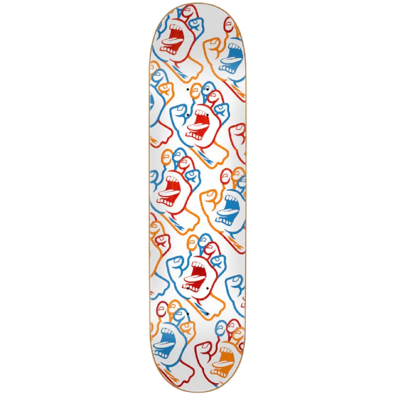 Skateboard Deck With Bold Graphics-Santa Cruz Screaming Hand 7.75