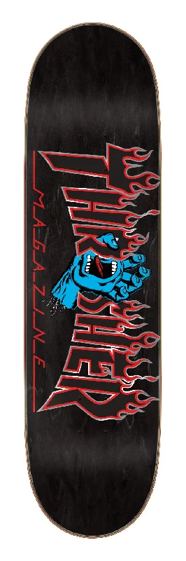 Skateboard Deck For Freestyle Skating-Santa Cruz Thrasher Screaming Flame Logo Skateboard Deck 8.5"