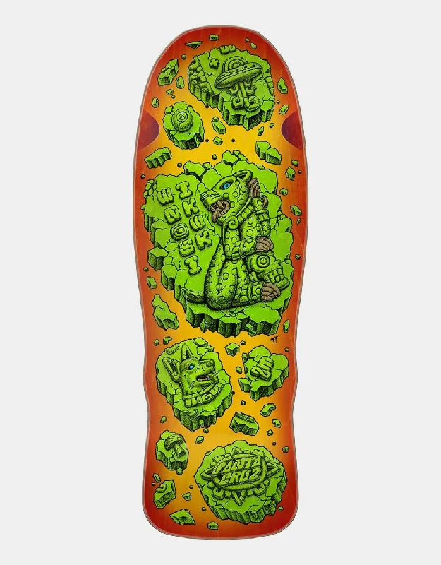 Skateboard Deck With Artistic Design-Santa Cruz Winkowski Jaguar Shaped Skateboard Deck - 10.35"