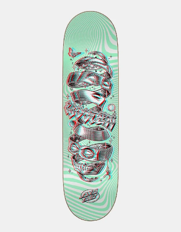 Skateboard Deck With High Flexibility-Santa Cruz Wooten Unwound Anaglyph Skateboard Deck - 8.5"