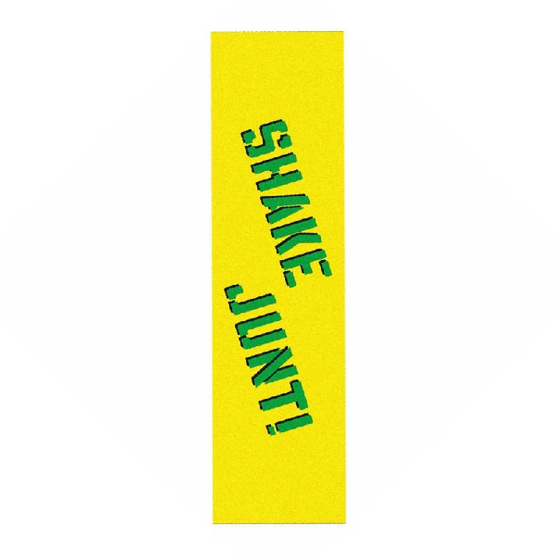 Skateboard Grip Tape With Full Coverage-Shake Junt Sprayed Griptape - Yellow/Green