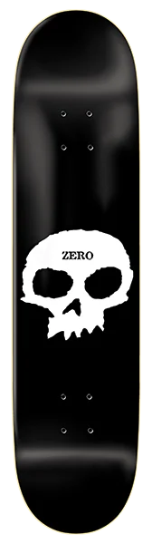 Skateboard Deck With Deep Concave Design-Single Skull Deck (size options listed)