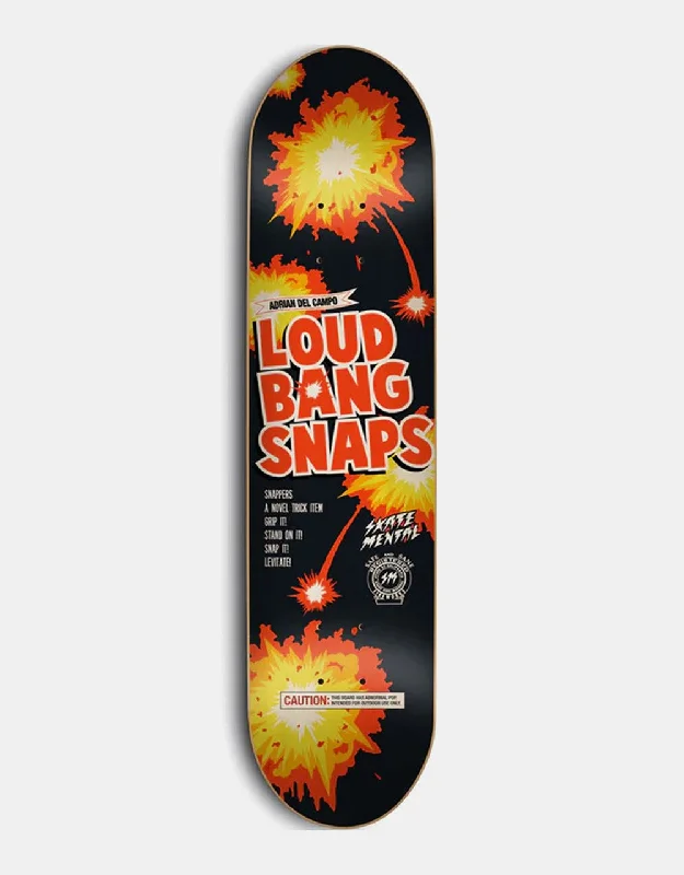 Skateboard Deck With Extra Grip-Skate Mental Del Campo Snaps Skateboard Deck - 8.12"