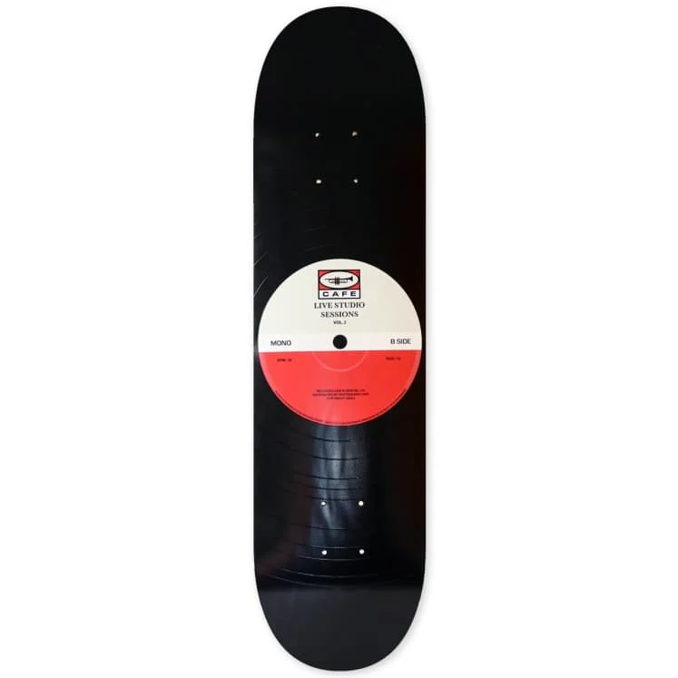 Skateboard Deck For Faster Speed-Skateboard Cafe 45 Grey/Cardinal Skateboard Deck - 8.25